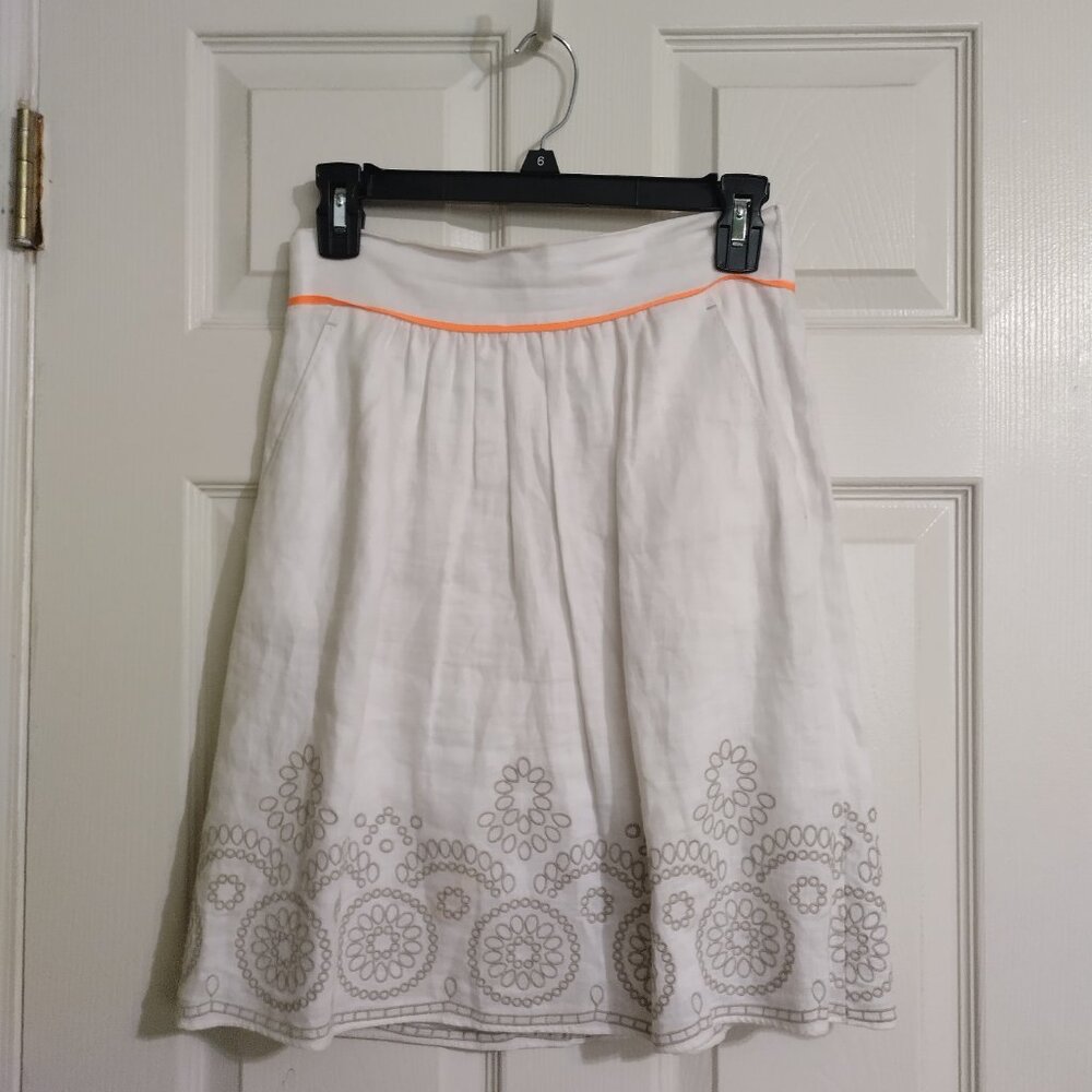 Tahari White Skirt